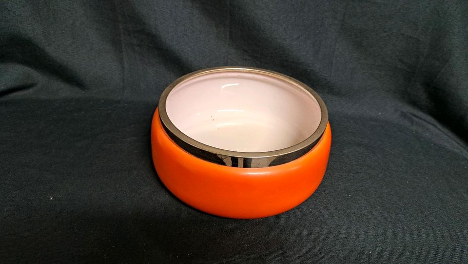 Glasschale, Retro Orange,