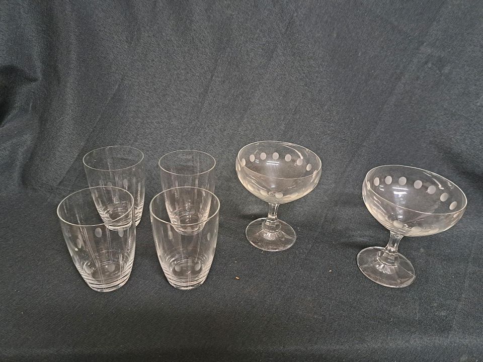 Gläser, Wassergläser, Sprudelgläser, Champagner Gläser
