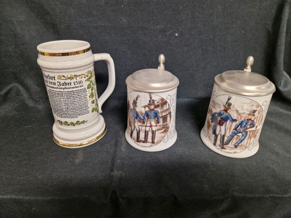 Rösler Bierkrug, Zinndeckel
