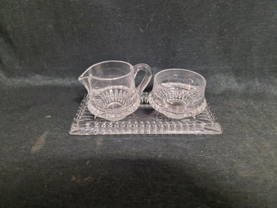 Bleikristall, Zuckerdose, Milchkännchen, Nachtmann
