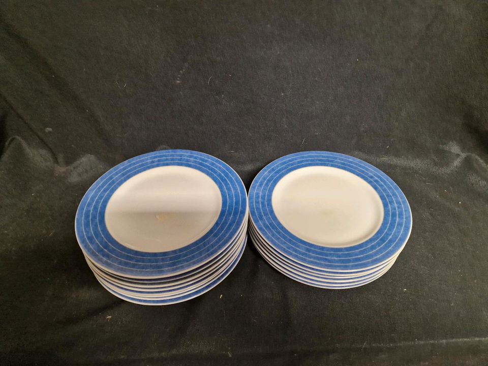 Hibben Teller blau , Kuchenteller