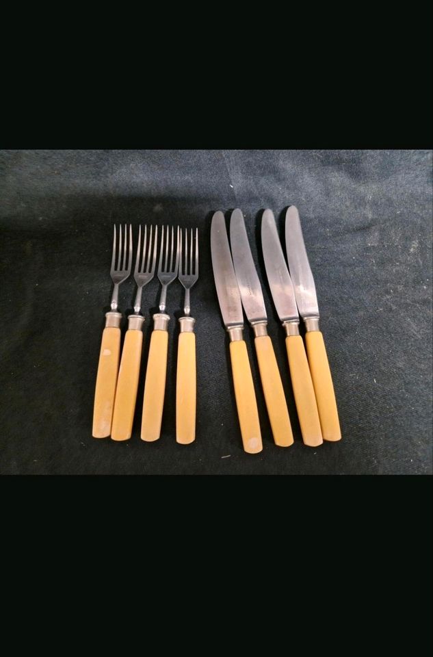 Paul Weyersberg Nirosta Besteck 4 Gabeln 4 Messer