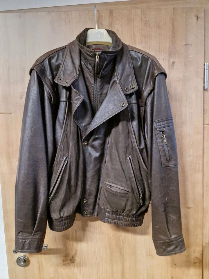 L. Lambertazzi, Lederjacke braun Gr 52