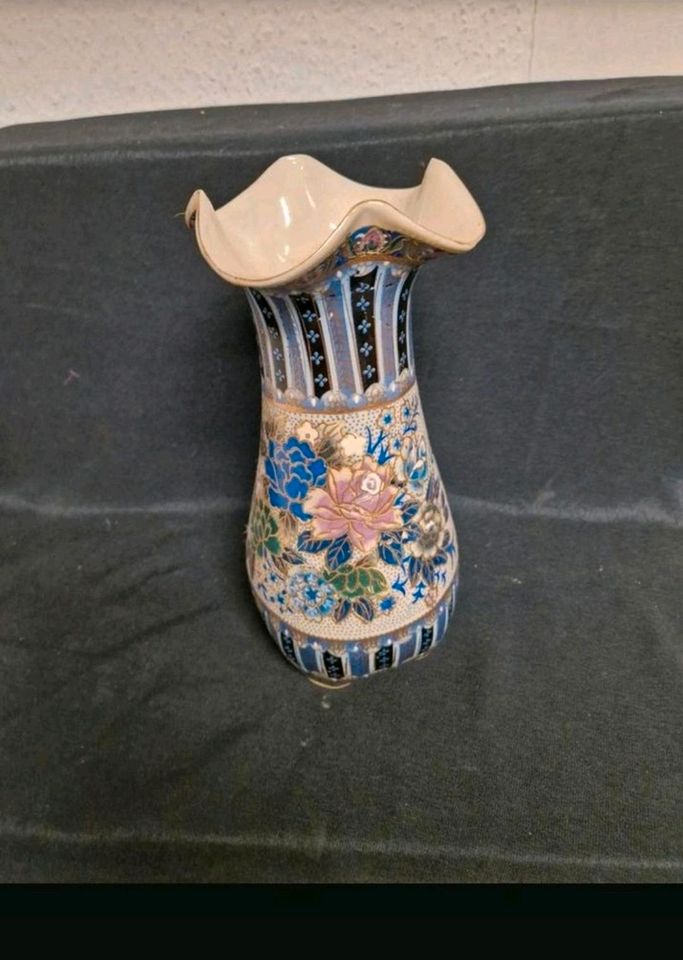 Vase Gold, Blume, China 30,5 cm hoch