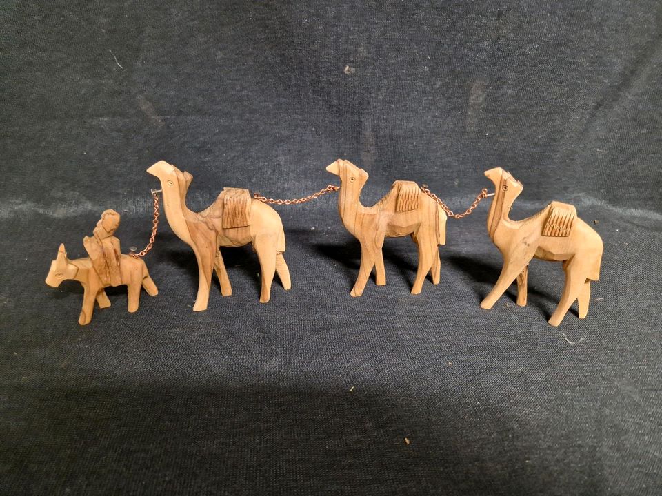 Weihnachten Krippe, Kamele , Holz