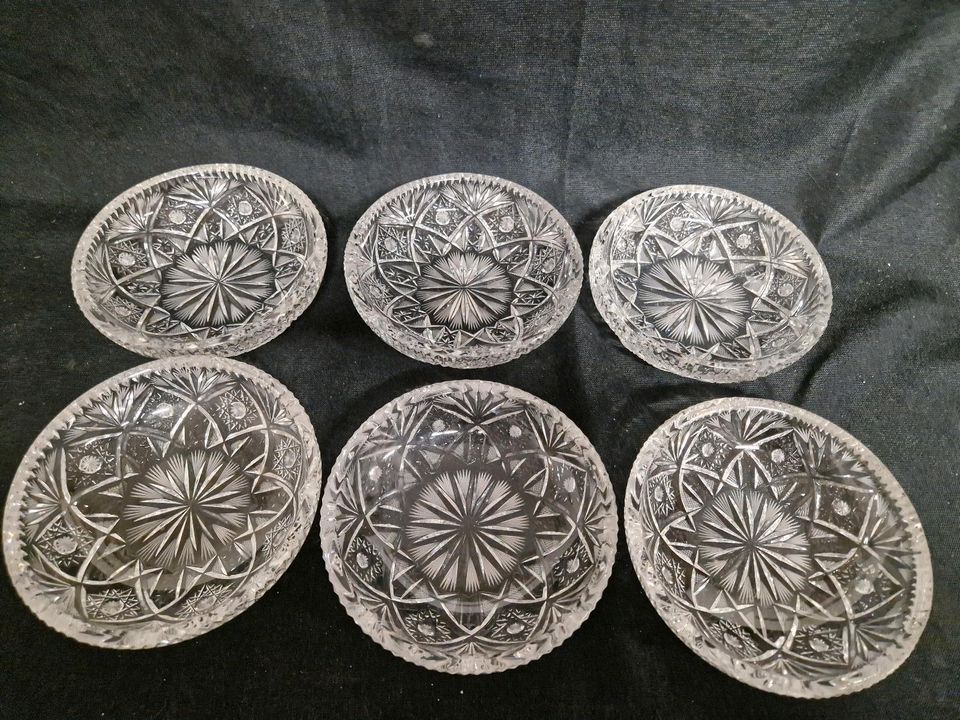 Dessertschalen ,Bleikristall, Puddingschalen