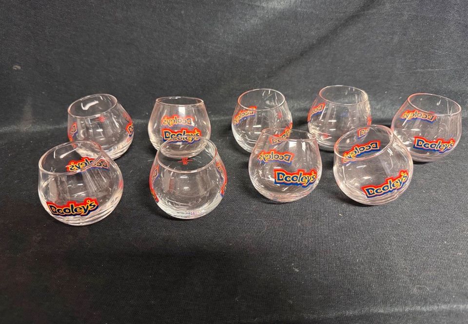9x Dooleys Gläser Schnapsgläser