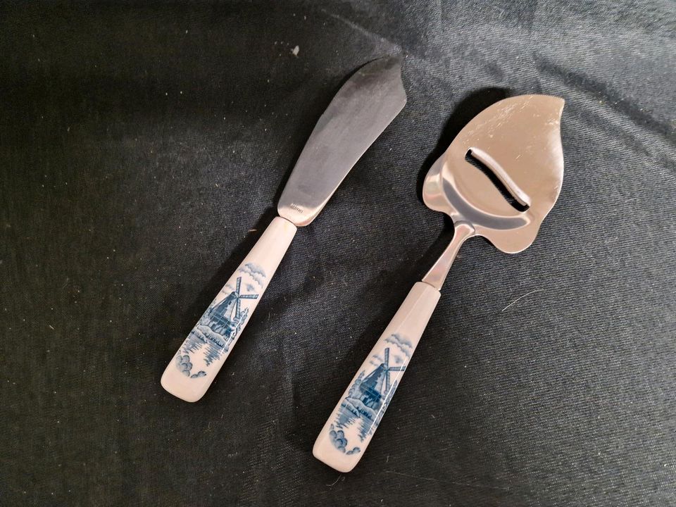 Käsehobel, Käsemesser mit Porzellan Griff Mühle