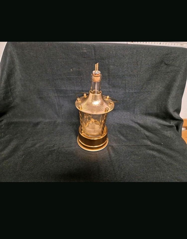 Schnapsflasche als Lampe  24 cm hoch