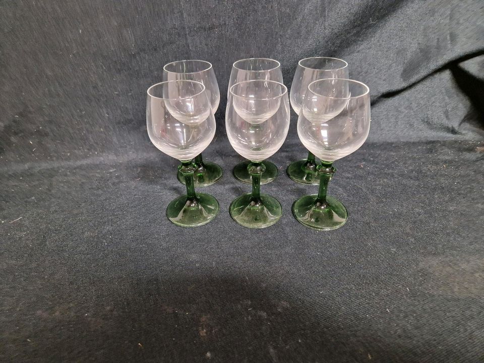 Gläser grüner Fuß, Likörgläser