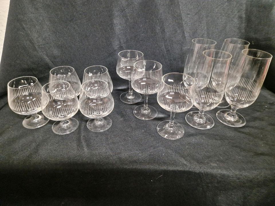 Biergläser, Weingläser, Cognac
