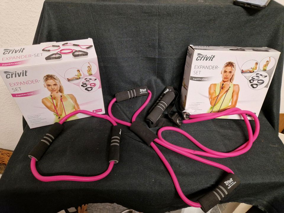 Crivit, Expander Set, Schwer und Leicht