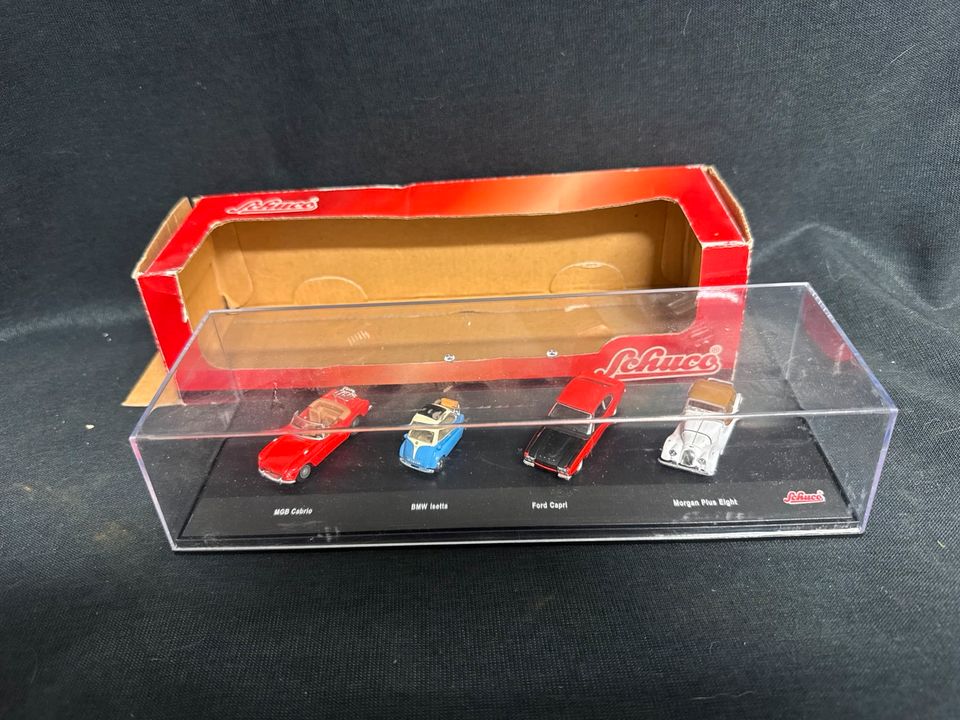 Schuco Modellautos Ford Capri BMW Isetta MGB Cabrio Morgan Plus E