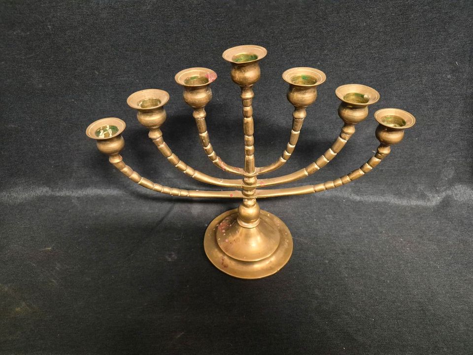 Kerzenständer Messing, Menora