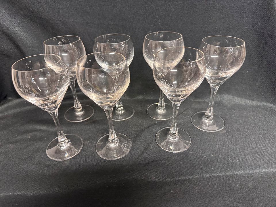 7x Weingläser Weißwein
