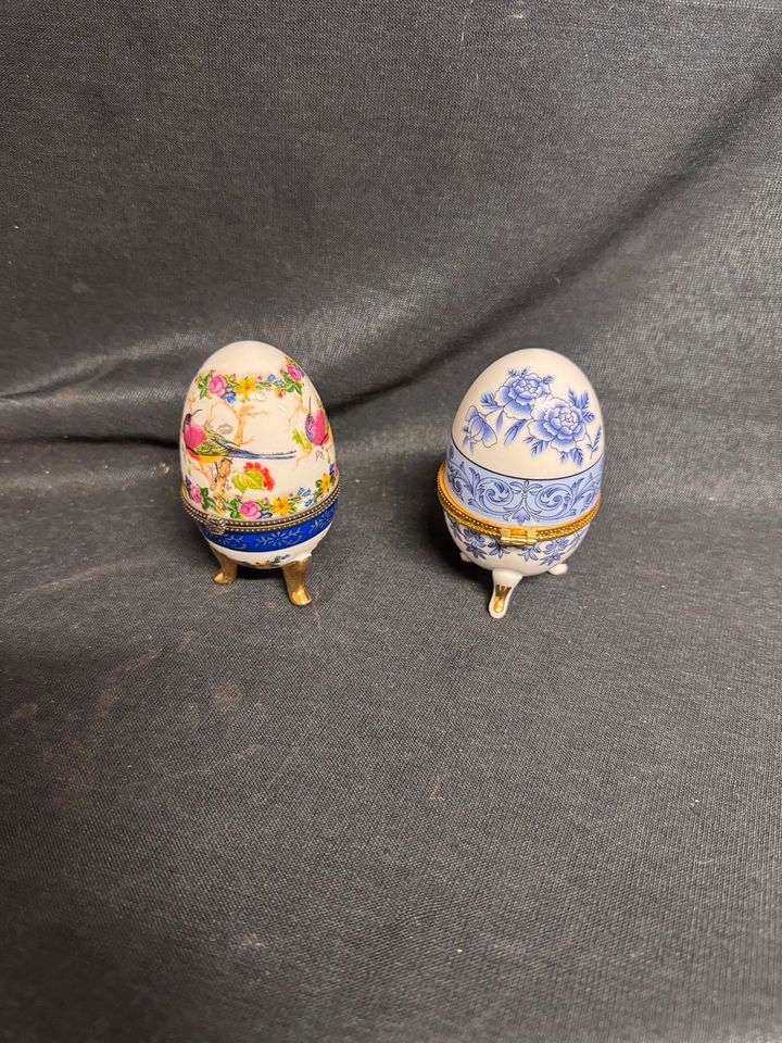 2x Porzellan Eier Ei