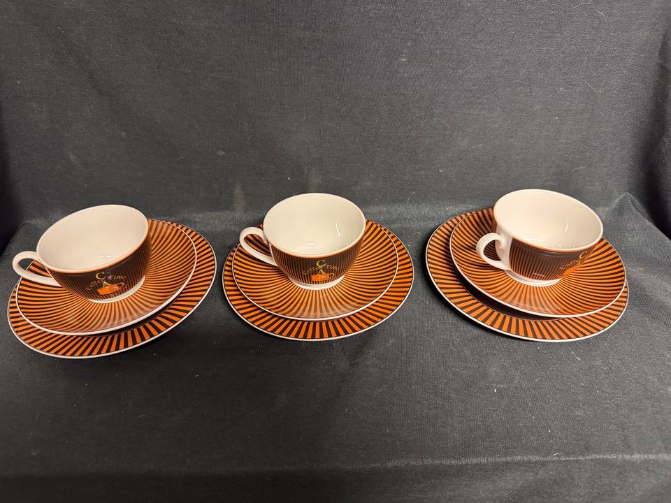 3x Gedecke Kaffeetassen Cappuccino Flirt Kenia