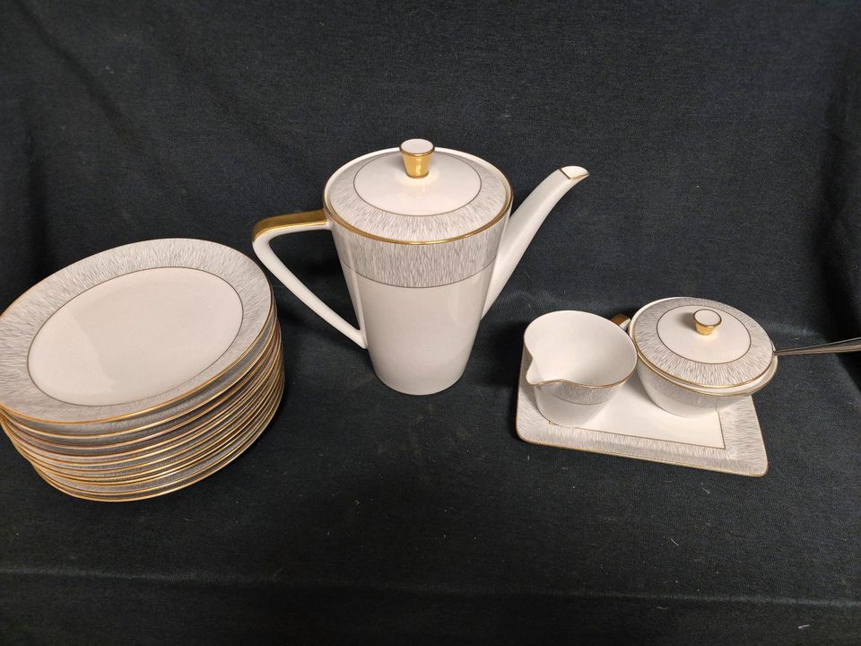 königlich Tettau, Ria , Kuchenteller, Kaffeekanne