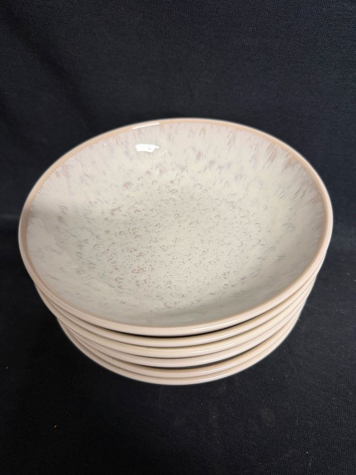 6x Suppenteller Pure Living beige