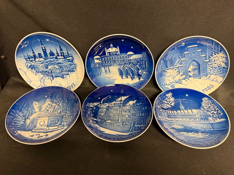 6x Sammelteller copenhagen Porzellan