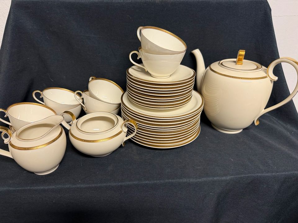 Kaffeeservice Krautheim Goldrand Elfenbein