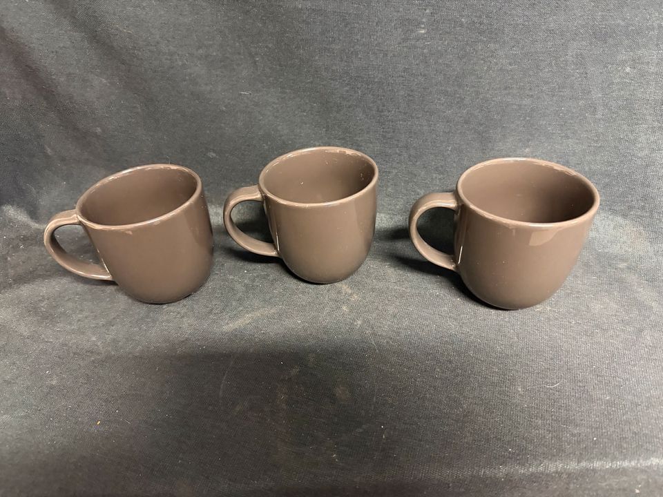 3x Kaffeebecher schwarz Ikea 15199