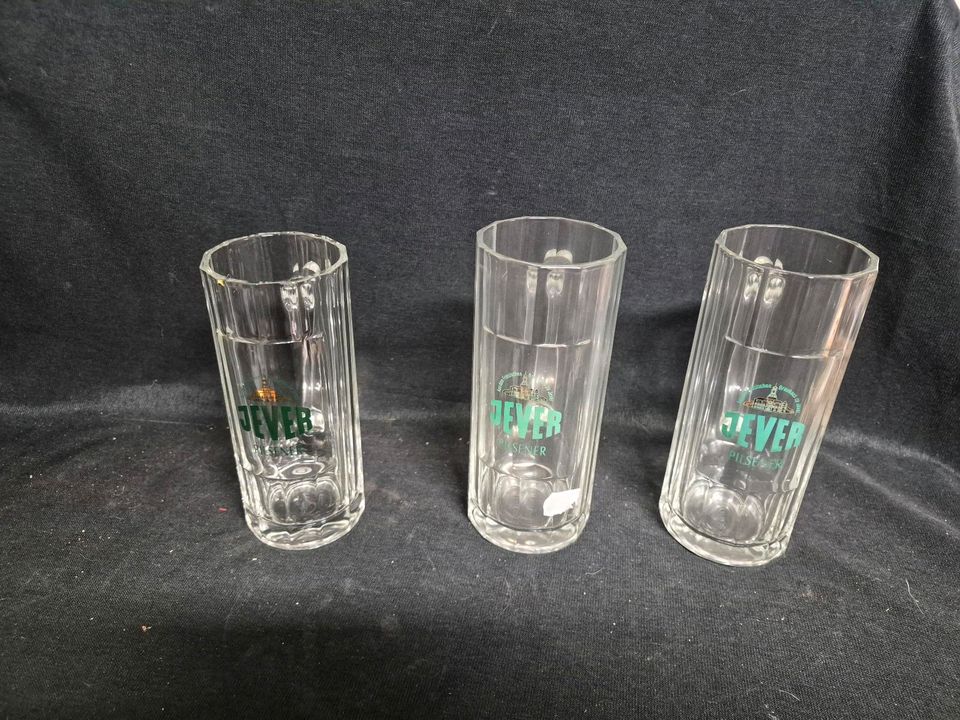 Jever Biergläser mit Henkel