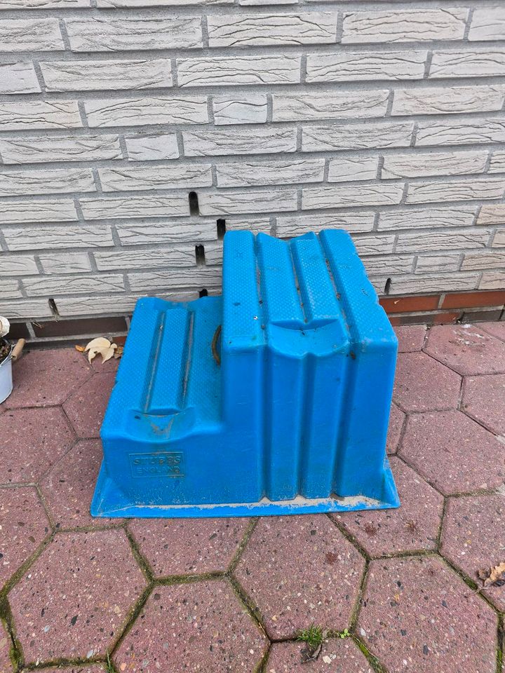 Aufstiegshilfe, 2 Stufen blau