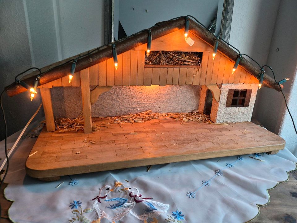 Krippe , Weihnachten Holz