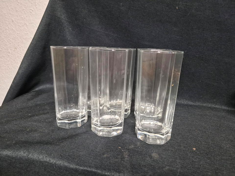 Sprudelgläser, Wassergläser, Eckig