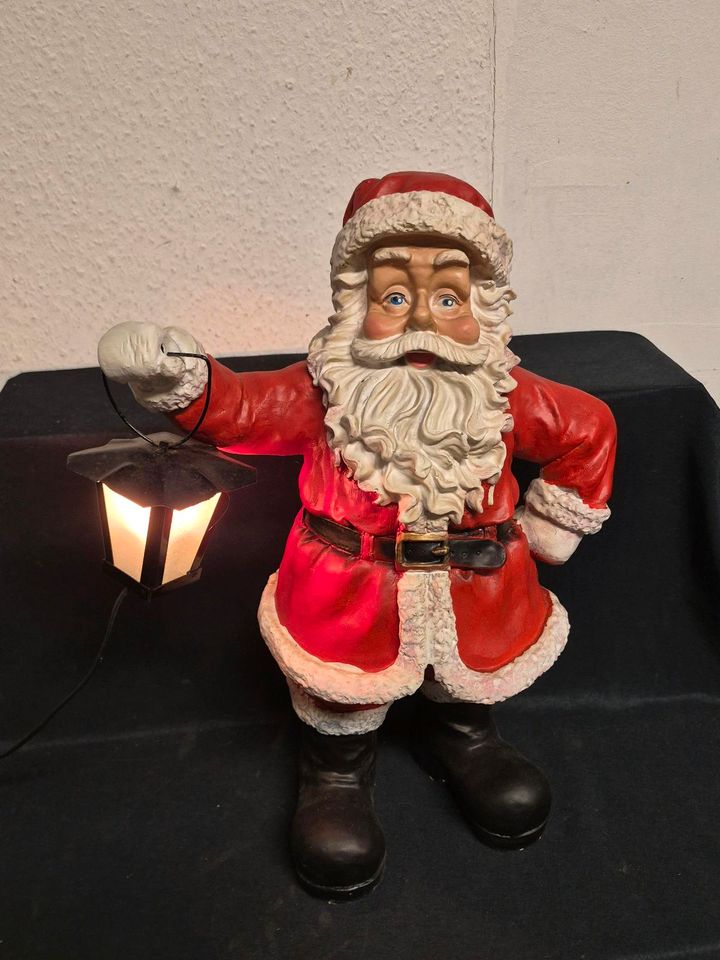 Deko Weihnachtsmann mit Licht