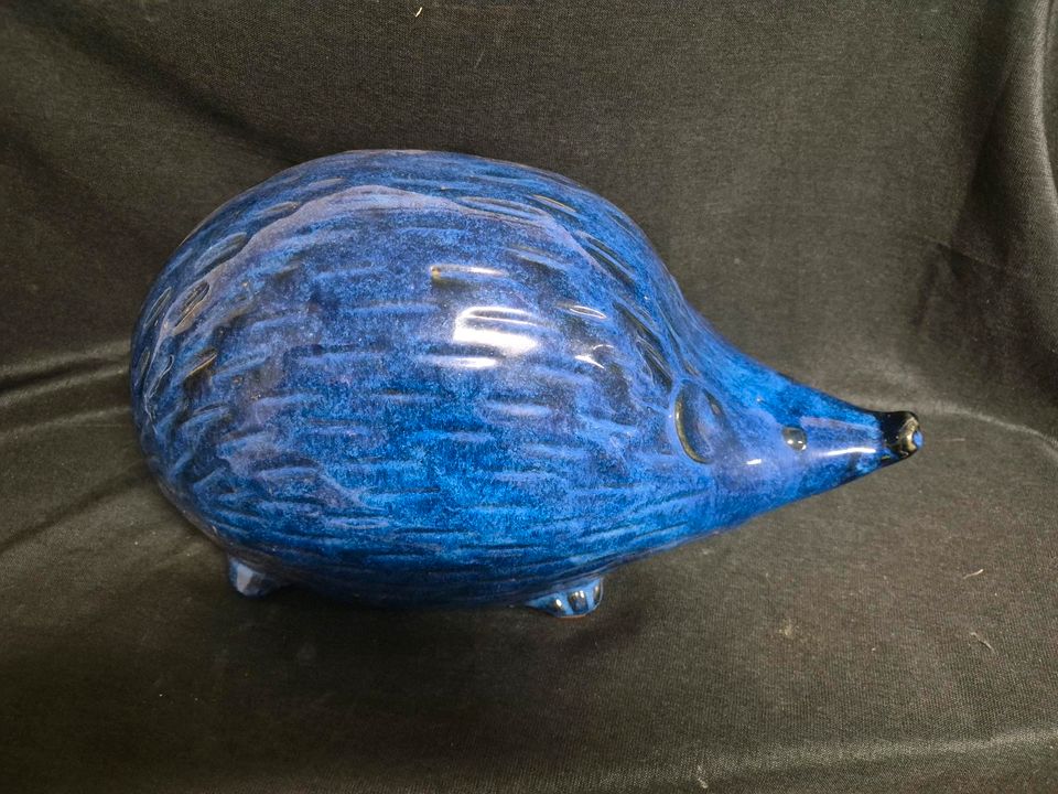 Deko , Igel, Blau, Garten