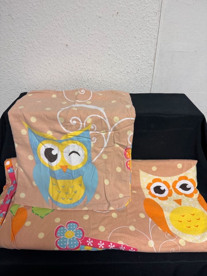 Bettwäsche Knöpfe mit Eulen