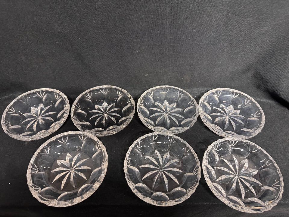 7x Dessertschalen Bleikristall
