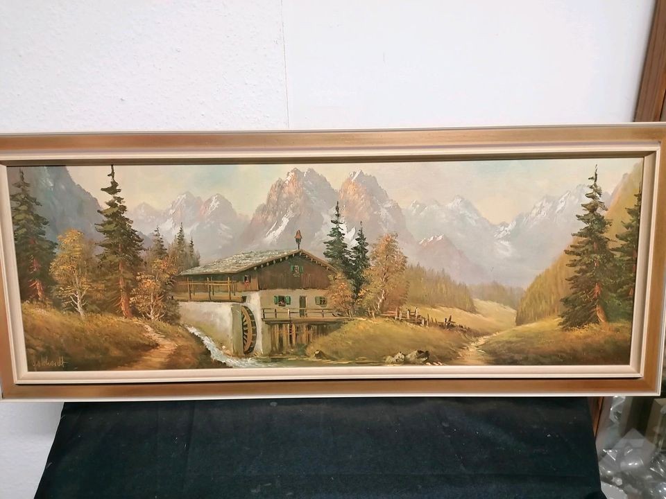 Bild Wassermühle Gotthardt Druck 109x44 cm