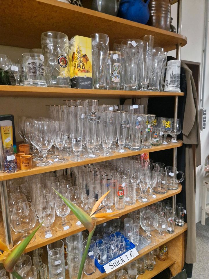 Biergläser, Sektgläser, Weingläser