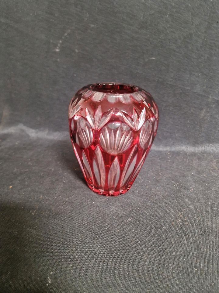 Bleikristall, Vase rot