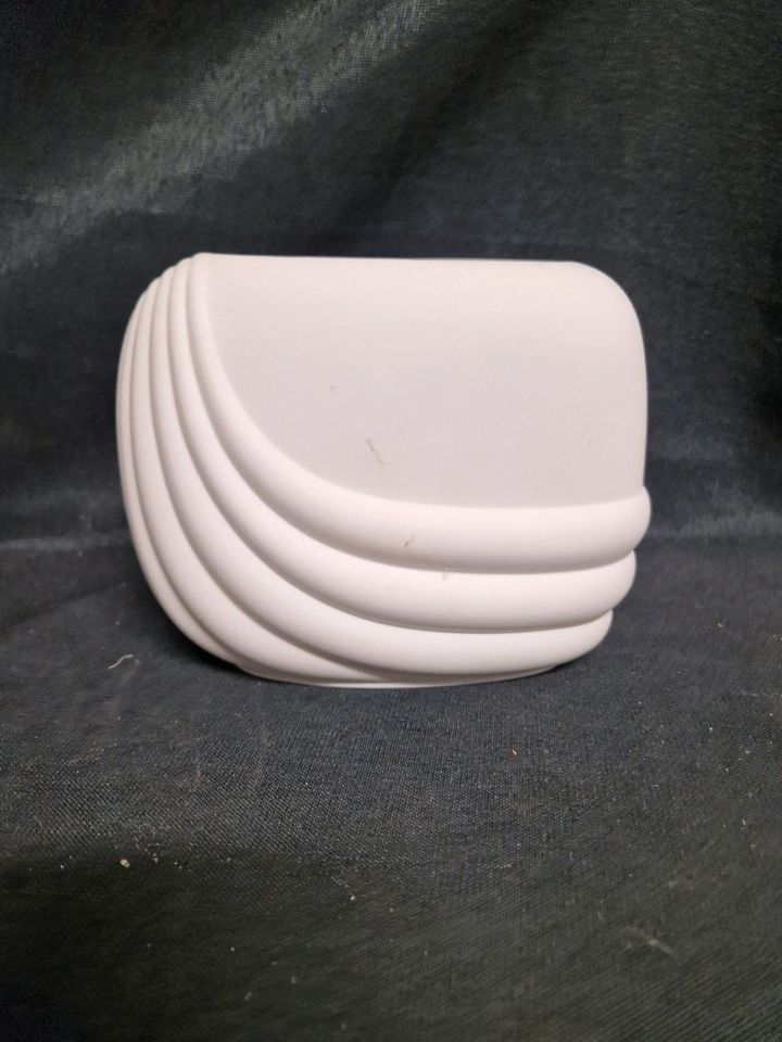 Weiße Vase von Rosenthal Bisquit 12 cm hoch