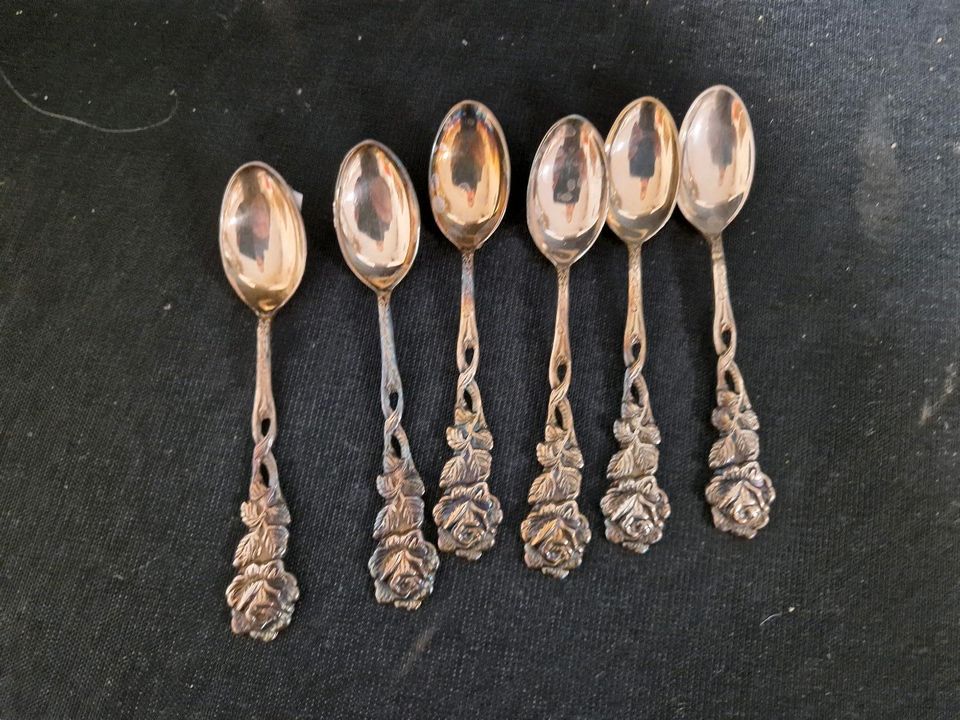 Teelöffel , Hildesheimer Rose 100 Silber