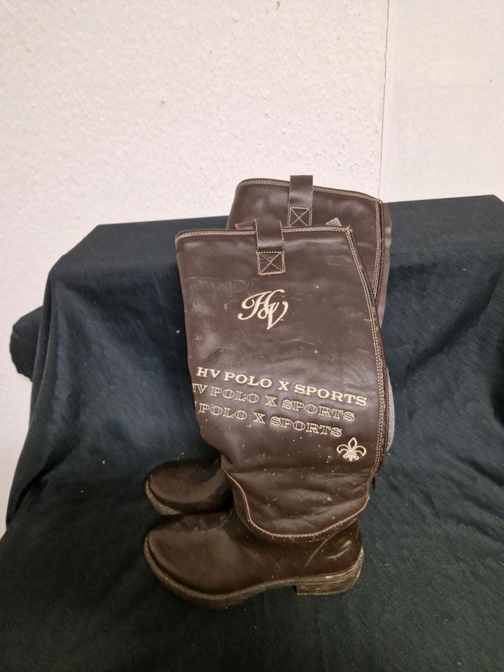 Damenstiefel Hv Polo, mit Lammfell Gr 37