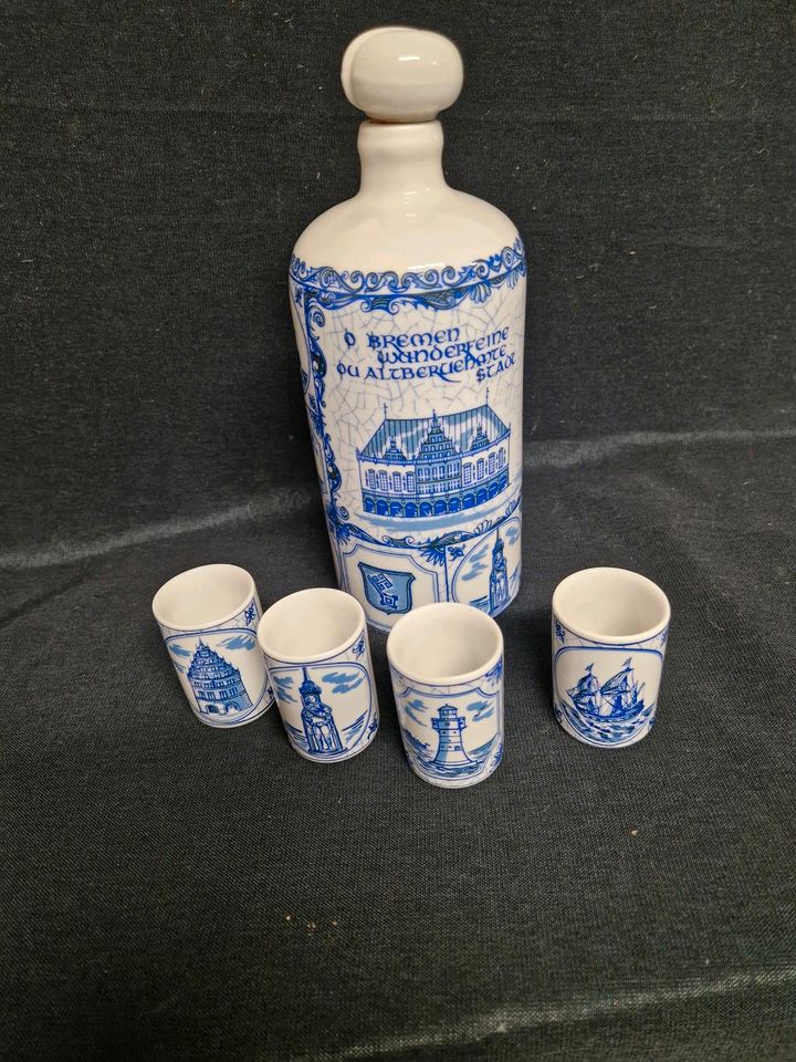 Schnapsgläser, Schnapsflasche Bremen