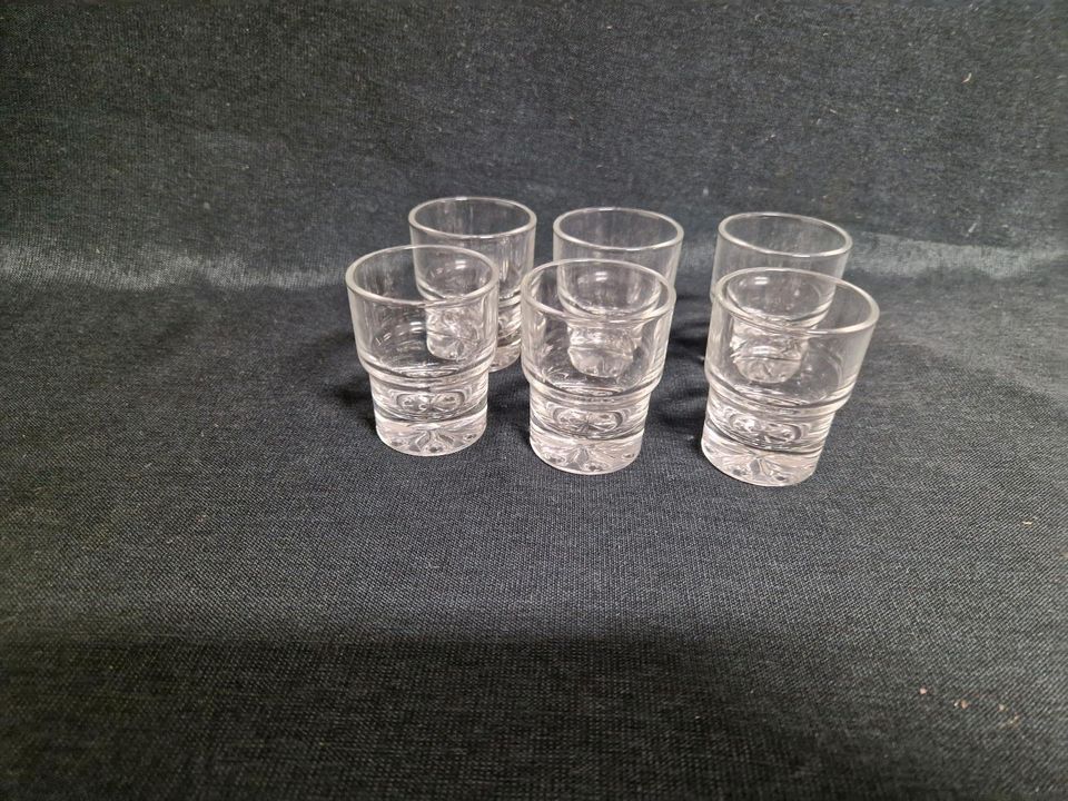 Schnapsgläser, 6 Stück
